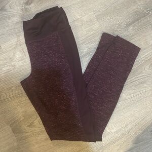 SO Women's Burgundy and Plum Leggings size medium skinny leg